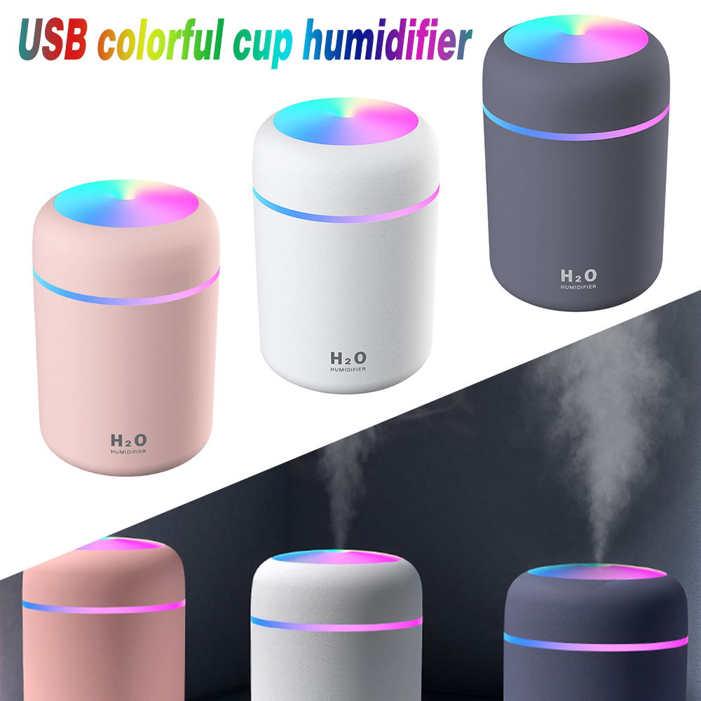 H2O Aroma Diffuser 300ML - Humidificateur USB - Humidificateur avec  ultrasons - Wit